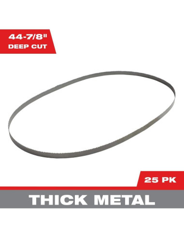 Cuchillas de Sierra de Cinta Milwaukee 10/14 TPI 25PK