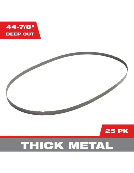 Cuchillas de Sierra de Cinta Milwaukee 10/14 TPI 25PK