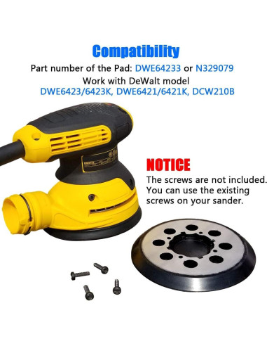 Pad de Lijado de Metal 12.7 cm H2solution para DeWalt