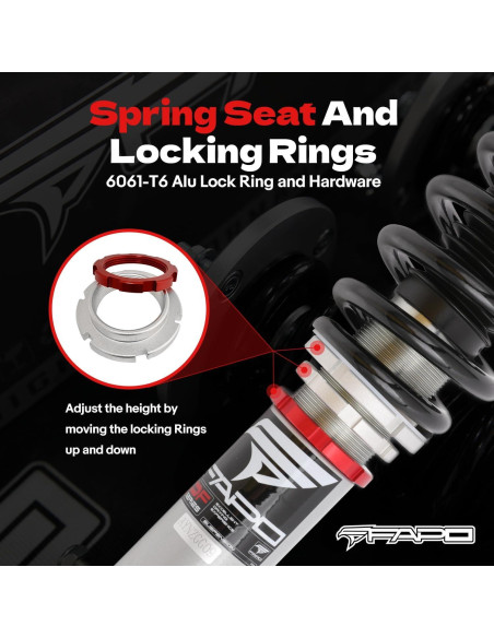 Coilovers Ajustables FAPO PF004830-K1 para VW MQB 4PCS