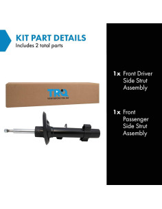 Conjunto de ensamblaje de puntales TRQ SBA53551 para BMW X3 2004-2010 2