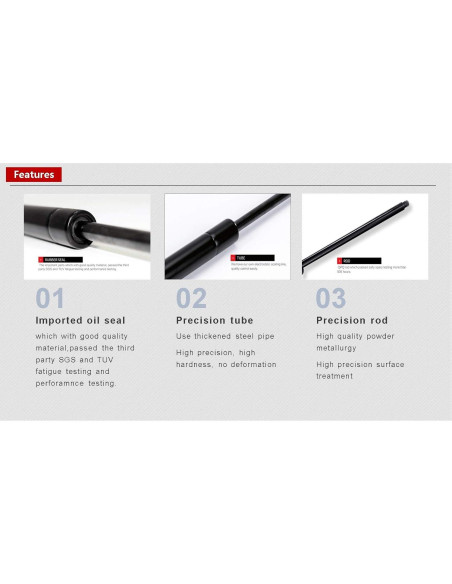 Soportes de Elevación Delanteros STETIG S80T-2343 para Volkswagen