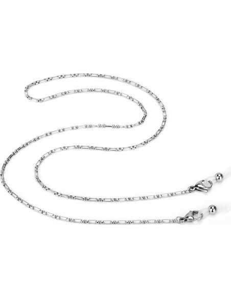 Cadena de Gafas de Acero Inoxidable Hecha a Mano 74.93 cm