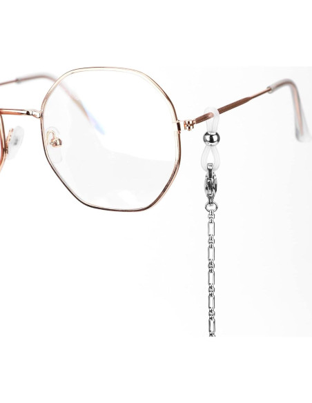 Cadena de Gafas de Acero Inoxidable Hecha a Mano 74.93 cm