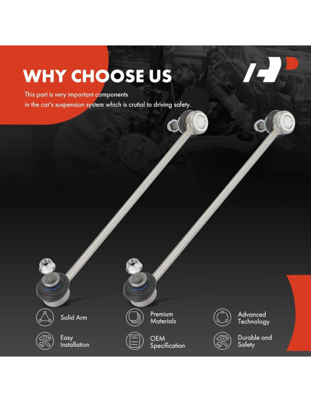 Enlaces de Barra Estabilizadora Delantera A-Premium para BMW