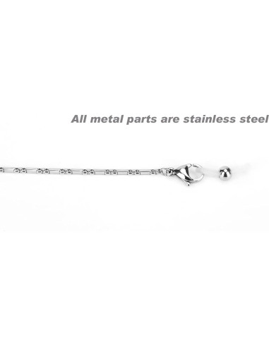 Cadena de Gafas de Acero Inoxidable Hecha a Mano 74.93 cm