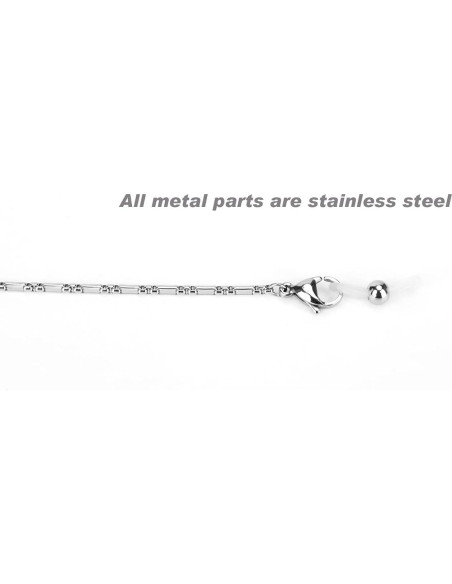 Cadena de Gafas de Acero Inoxidable Hecha a Mano 74.93 cm