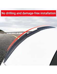 Spoiler Trasero Peugeot 307 2004-2007 LGPBHSH Negro Brillante 2