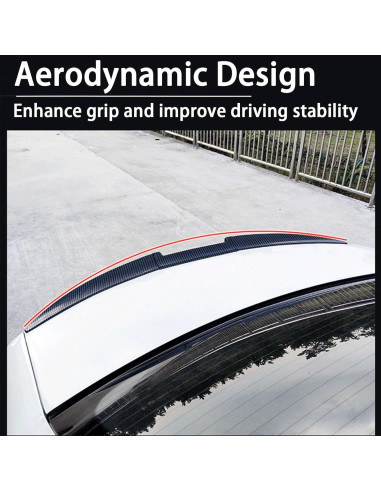 Spoiler Trasero Peugeot 307 2004-2007 LGPBHSH Negro Brillante