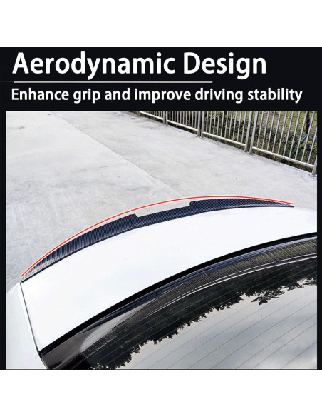 Spoiler Trasero Peugeot 307 2004-2007 LGPBHSH Negro Brillante