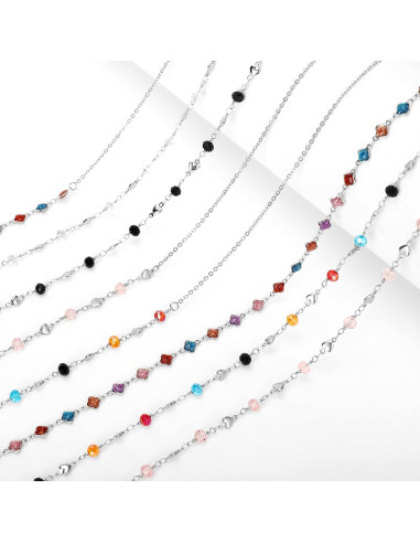 Cadena de Gafas de Acero Inoxidable Hecha a Mano 74.93 cm