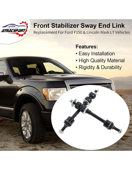 Enlace de Barra Estabilizadora Delantera K80338 para Ford F-150 2005-2008