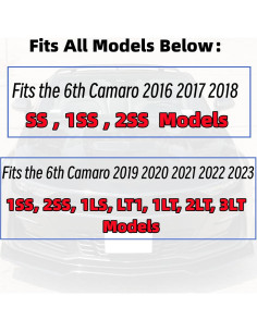 Divisor de Labio Frontal MUTUSAISI E309 para Chevy Camaro 2016-2024 2