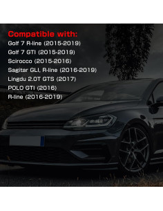 Extensiones de Palanca de Cambio BHB para VW Golf MK7 GTI R 2014-2019 2