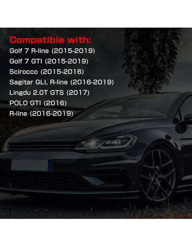 Extensiones de Palanca de Cambio BHB para VW Golf MK7 GTI R 2014-2019