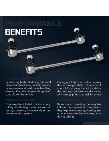 Enlaces de Barra Estabilizadora Delantera VINMS K750123 para Lexus y Toyota