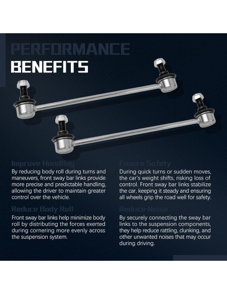 Enlaces de Barra Estabilizadora Delantera VINMS K750123 para Lexus y Toyota