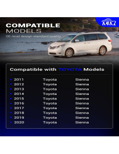 Enlace de Barra Estabilizadora Delantera X4XZ K750574 para Toyota Sienna 2011-2020 2