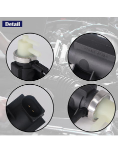 Válvula Convertidora Solenoide Turbo HiSport 1K0906627A - Audi A3, VW Golf, Jetta 2004-2014 2