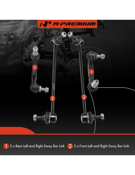 Conjunto A-Premium de 4 Enlaces Estabilizadores BMW 320i 328i