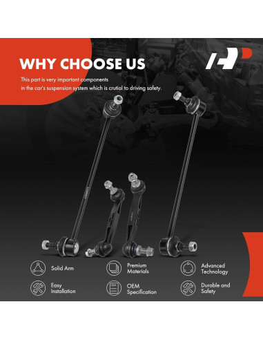 Conjunto A-Premium de 4 Enlaces Estabilizadores BMW 320i 328i