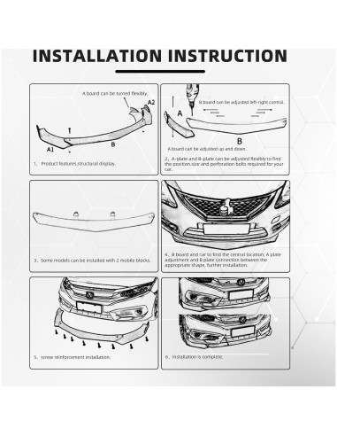 Labio Frontal Universal DEERMOTO con Varillas Divisoras Ajustable
