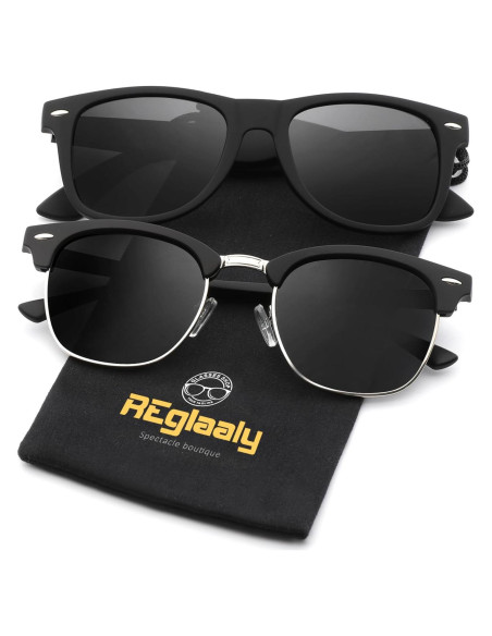 Gafas de sol polarizadas Reglaaly 2140/3016 UV para unisex Gafas de sol polarizadas Reglaaly 2140/3016 UV para unisex