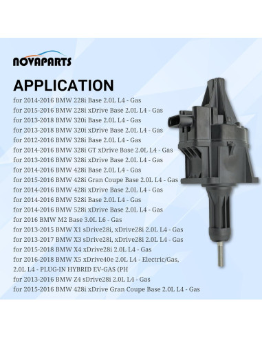 Actuador de Válvula de Desviación Turbo NOVAPARTS 2.0L BMW