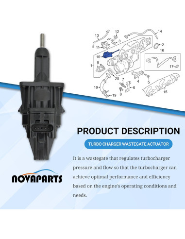 Actuador de Válvula de Desviación Turbo NOVAPARTS 2.0L BMW