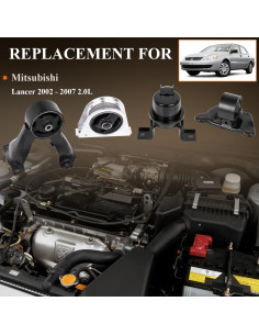 Soporte de Motor DILENBLE para Mitsubishi Lancer 2002-2007 4Pcs 2