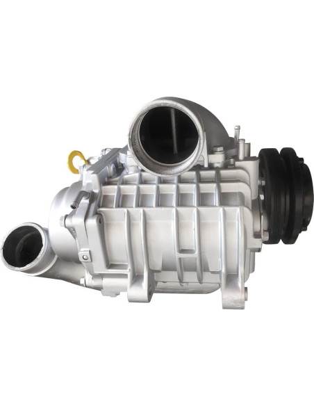 Supercargador Universal DRRSBRP SC14 3.0L Aluminio Plateado