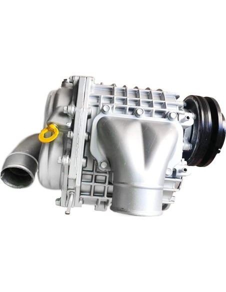 Supercargador Universal DRRSBRP SC14 3.0L Aluminio Plateado