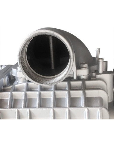 Supercargador Universal DRRSBRP SC14 3.0L Aluminio Plateado