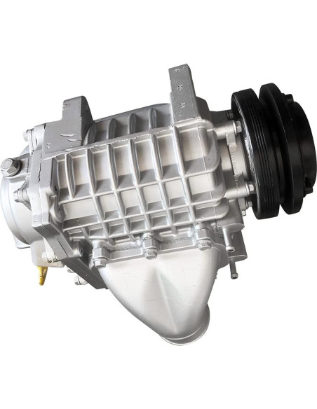 Supercargador Universal DRRSBRP SC14 3.0L Aluminio Plateado