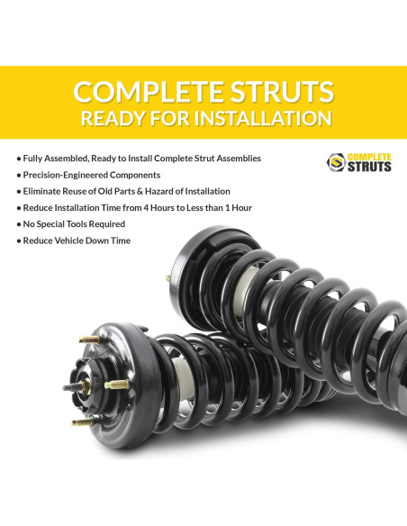 Ensambles de Estribos Completos Complete Struts para Audi A5 Quattro 2008-2017 - Juego de 2