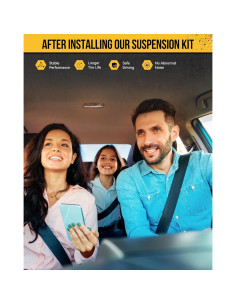 KAC Kit de Suspensión Inferior Frontal 4 Piezas para Jetta Golf GTI A3 2