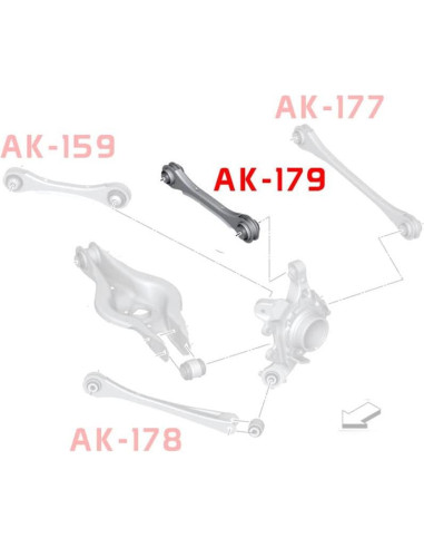Brazos Superiores Traseros Godspeed AK-179-D para BMW Serie 4