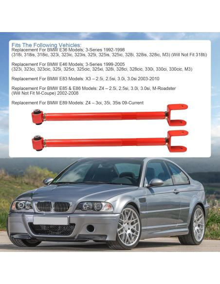 Brazo de Control de Camber Inferior JDMSPEED Rojo BMW E36 E46 Z4 X3