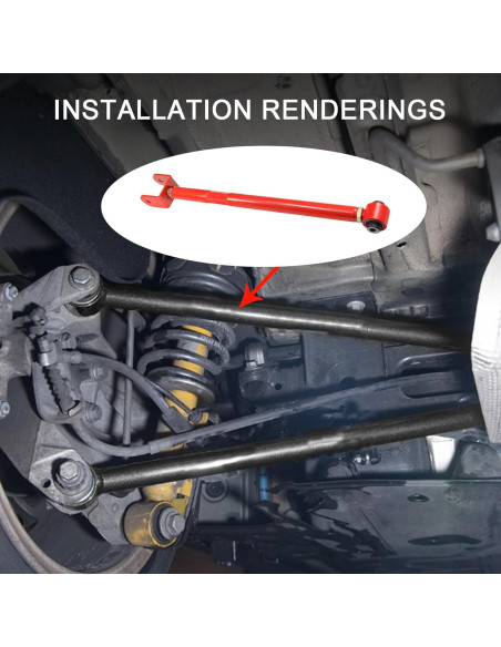 Brazo de Control de Camber Inferior JDMSPEED Rojo BMW E36 E46 Z4 X3