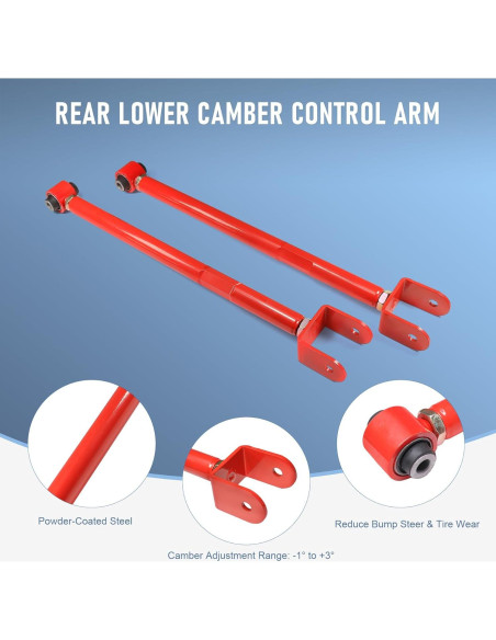 Brazo de Control de Camber Inferior JDMSPEED Rojo BMW E36 E46 Z4 X3