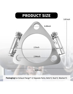 Brida de Escape Dividida YGDMD 6.35 cm Acero Galvanizado 2