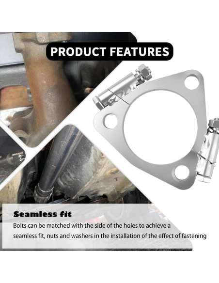 Brida de Escape Dividida YGDMD 6.35 cm Acero Galvanizado