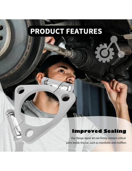 Brida de Escape Dividida YGDMD 6.35 cm Acero Galvanizado