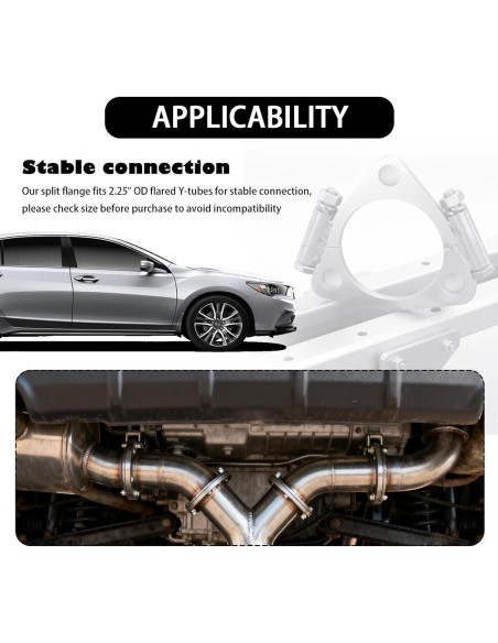 Brida de Escape Dividida YGDMD 6.35 cm Acero Galvanizado