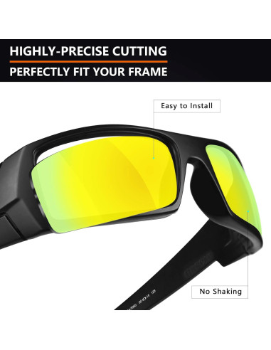 Lentes de Reemplazo Polarizados Alphax para Oakley Gascan