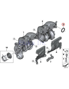 Junta de Colector de Escape Turbo Original BMW 535i 335i 740i 2