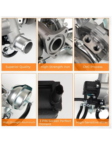 Kit de Reparación Turbo KP39 QBselecar para Motor 1.6L Ford