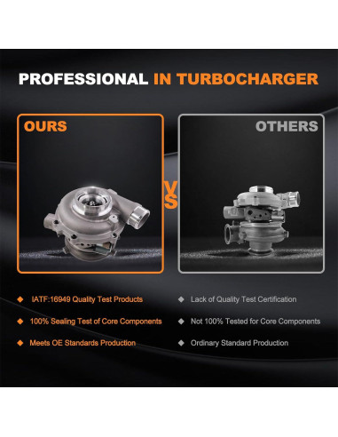 Turbocompresor TOPAZ GT3782VA para Ford F250 F350 6.0L Diesel