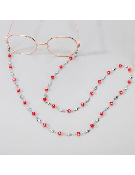 Cadena de Gafas Acero Inoxidable Hecha a Mano 74.93 cm