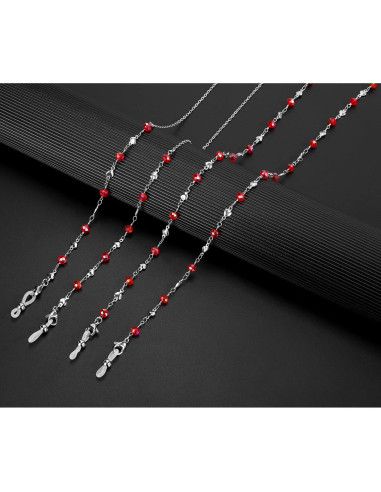Cadena de Gafas Acero Inoxidable Hecha a Mano 74.93 cm